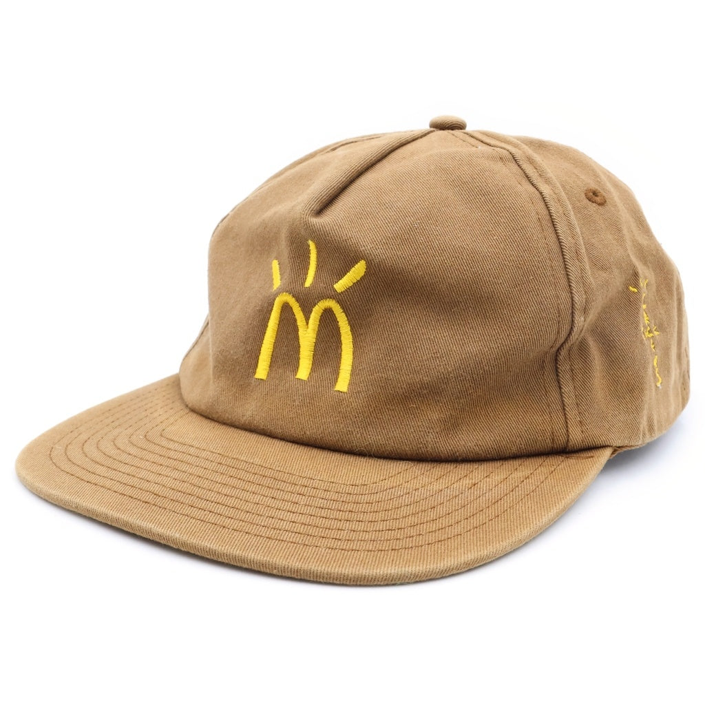 Cactus Jack(カクタスジャック) ×McDonald's CACTUS ARCHES CAP マクドナルド ロゴ刺繍 6パネル キャップ ブラウン