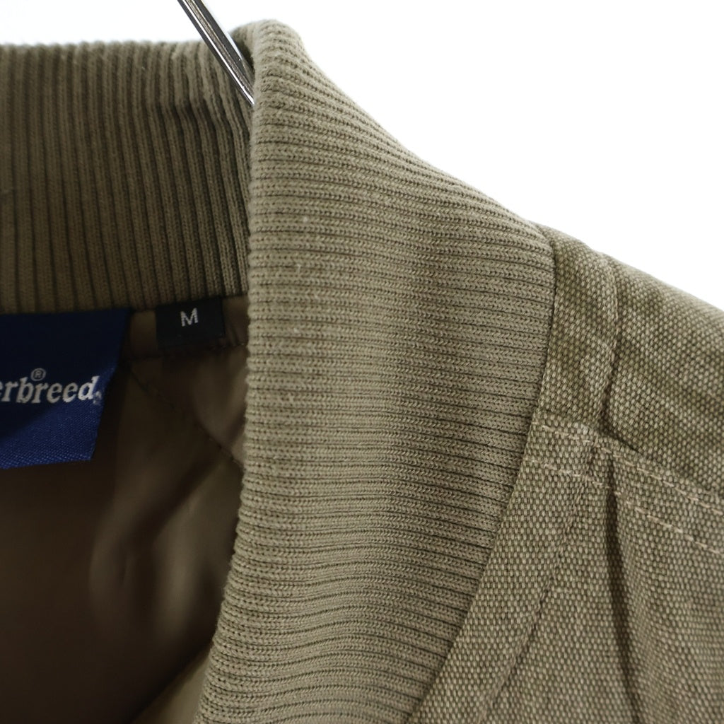 NO BRAND(ノーブランド) 【INTERBREED インターブリード 】×RAW ロウ ジップアップ ダック ベスト ベージュ