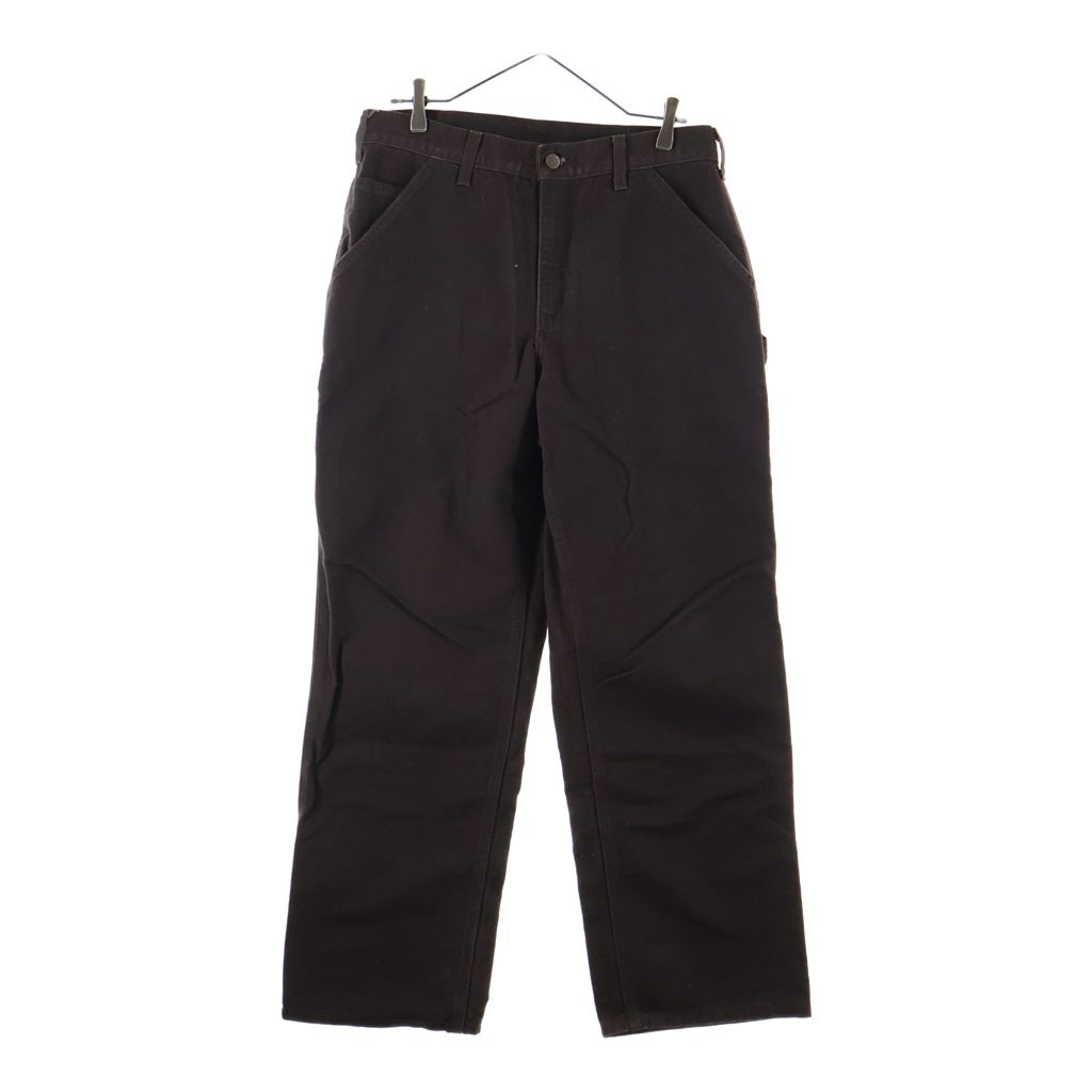 CARHARTT(カーハート) USA製 Painter work pants レザーパッチ ペインター ワークパンツ ブラウン