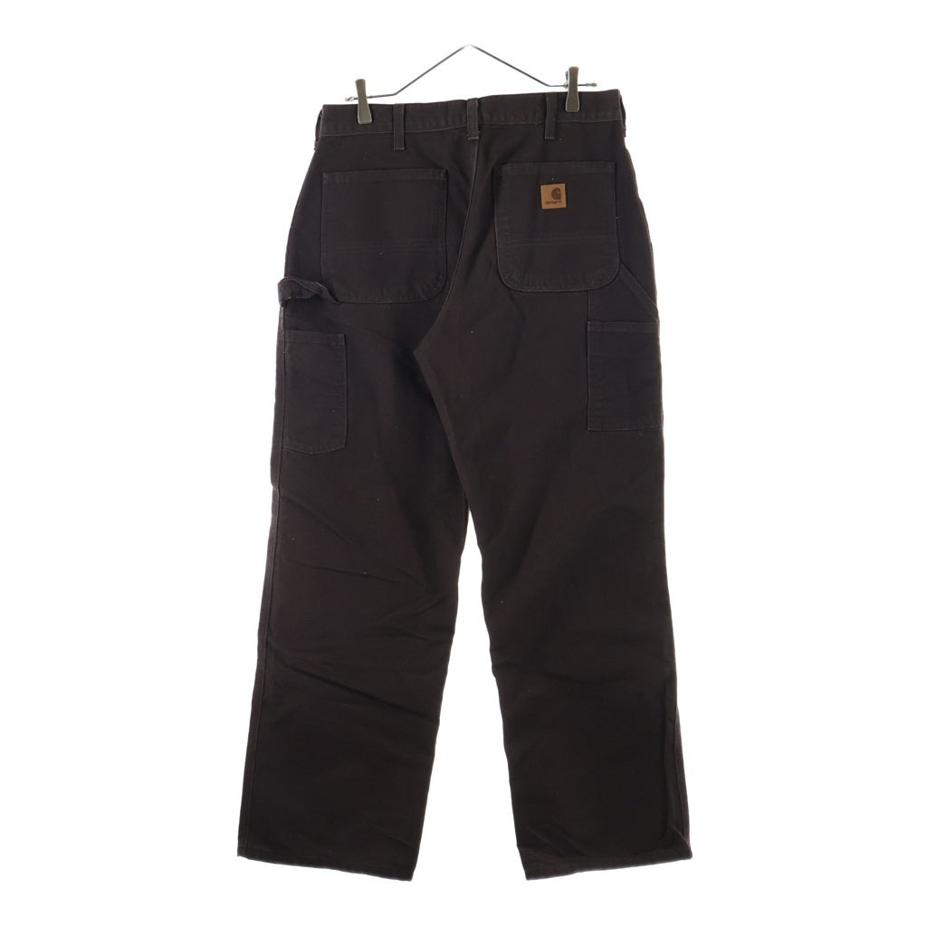 CARHARTT(カーハート) USA製 Painter work pants レザーパッチ ペインター ワークパンツ ブラウン