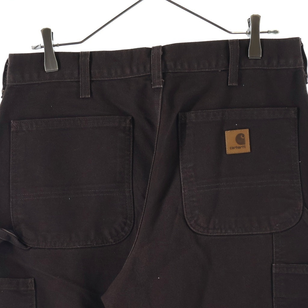 CARHARTT(カーハート) USA製 Painter work pants レザーパッチ ペインター ワークパンツ ブラウン