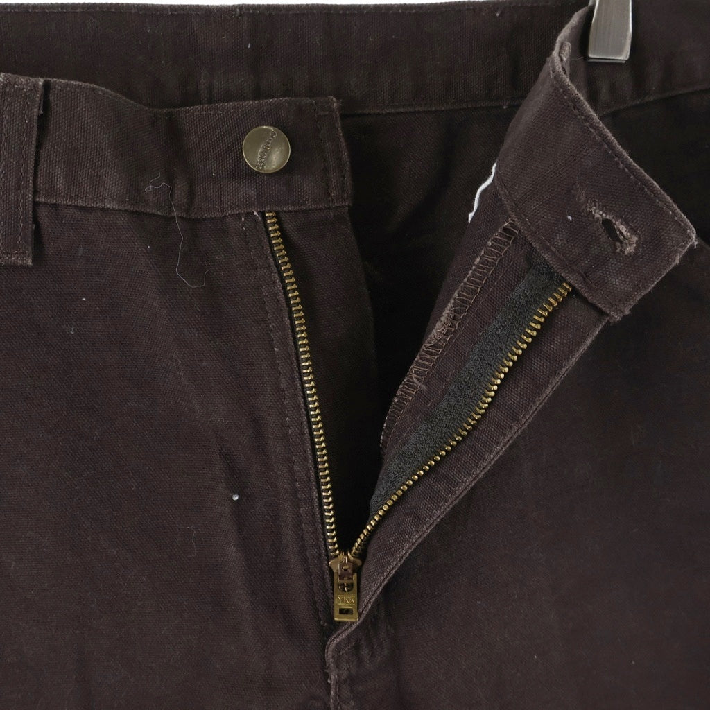 CARHARTT(カーハート) USA製 Painter work pants レザーパッチ ペインター ワークパンツ ブラウン