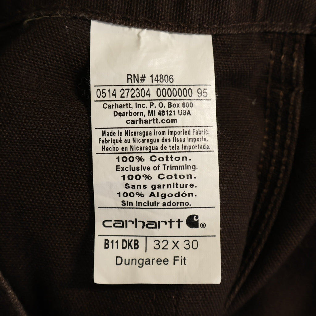 CARHARTT(カーハート) USA製 Painter work pants レザーパッチ ペインター ワークパンツ ブラウン