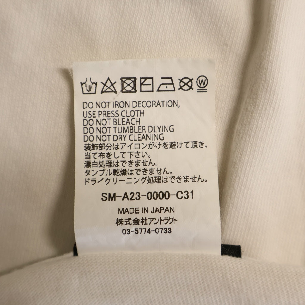 SAINT MICHAEL(セントマイケル) 23AW ×The Kid Laroi キッドラロイ 両面グラフィックデザインプリント クルーネック 半袖Tシャツ カットソー ホワイト SM-A23-0000-C31