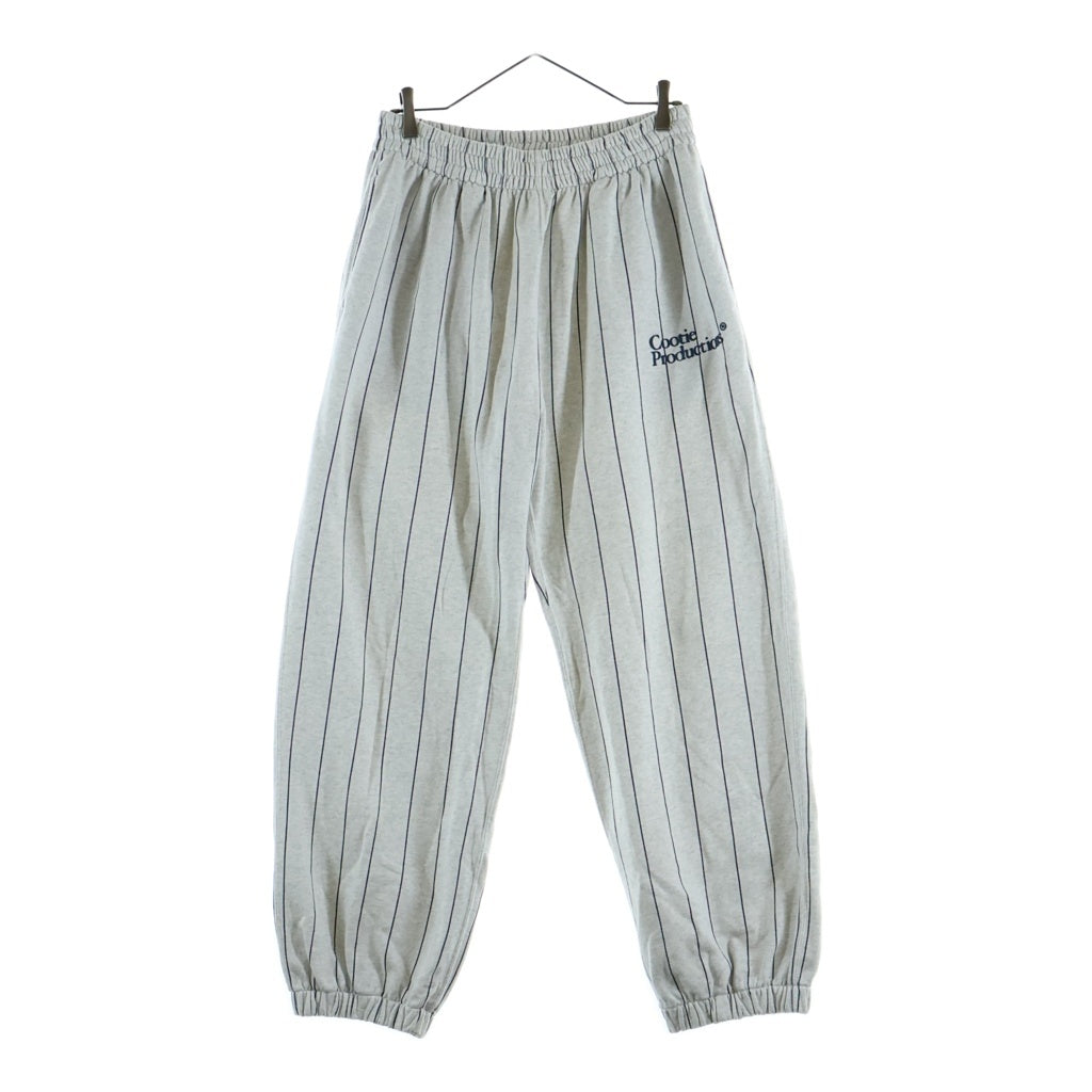 COOTIE PRODUCTIONS(クーティー プロダクションズ) Allover Print Open End Yarn Sweat Easy Pants ストライプ総柄 オープンエンドヤーン スウェット イージーパンツ ホワイト