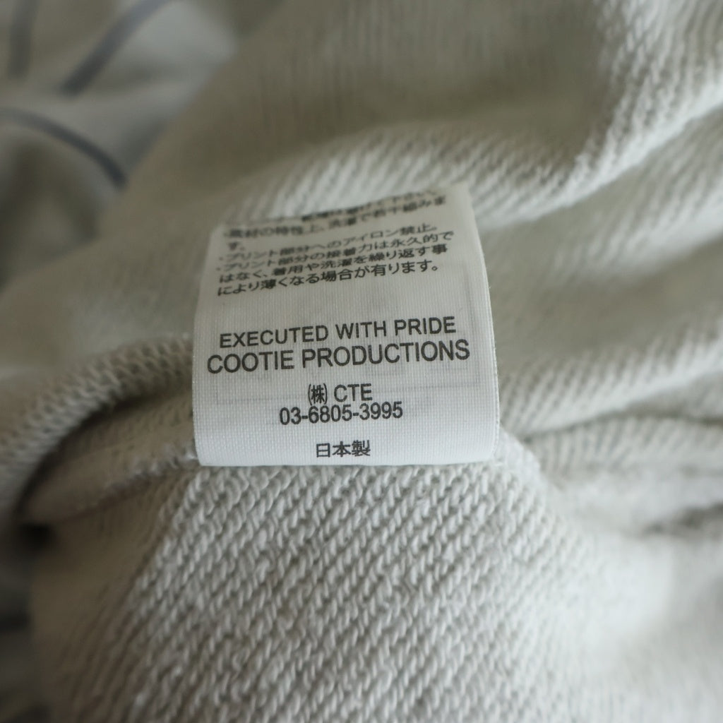 COOTIE PRODUCTIONS(クーティー プロダクションズ) Allover Print Open End Yarn Sweat Easy Pants ストライプ総柄 オープンエンドヤーン スウェット イージーパンツ ホワイト