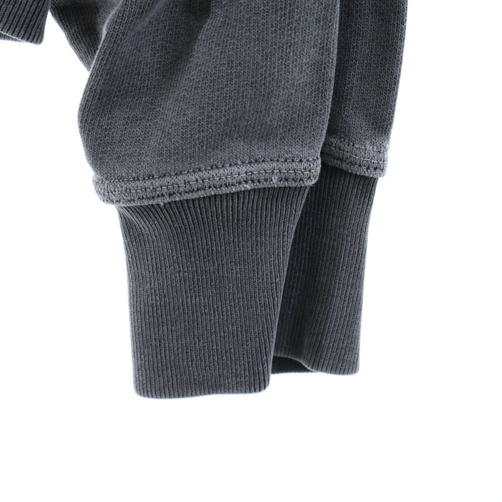 STUSSY(ステューシー) Smooth Stock Pig Dyed Zip Hoodie スムースストック ピグメント加工 フロントロゴプリント ジップアップパーカー フーディー グレー 1975021