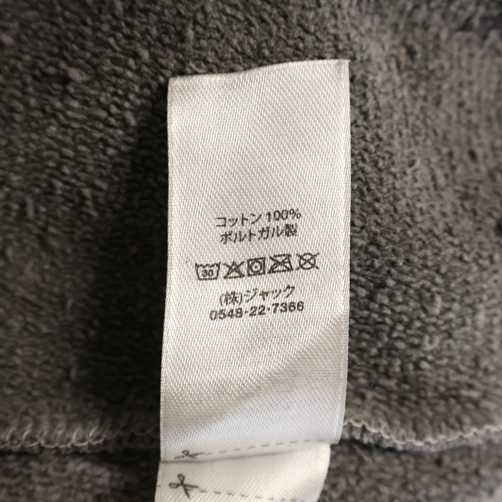 STUSSY(ステューシー) Smooth Stock Pig Dyed Zip Hoodie スムースストック ピグメント加工 フロントロゴプリント ジップアップパーカー フーディー グレー 1975021