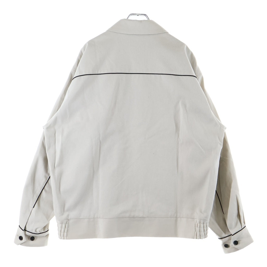 WACKO MARIA(ワコマリア) 23SS Western Jacket レオパード柄 切替 ジップアップ ウエスタンジャケット ホワイト