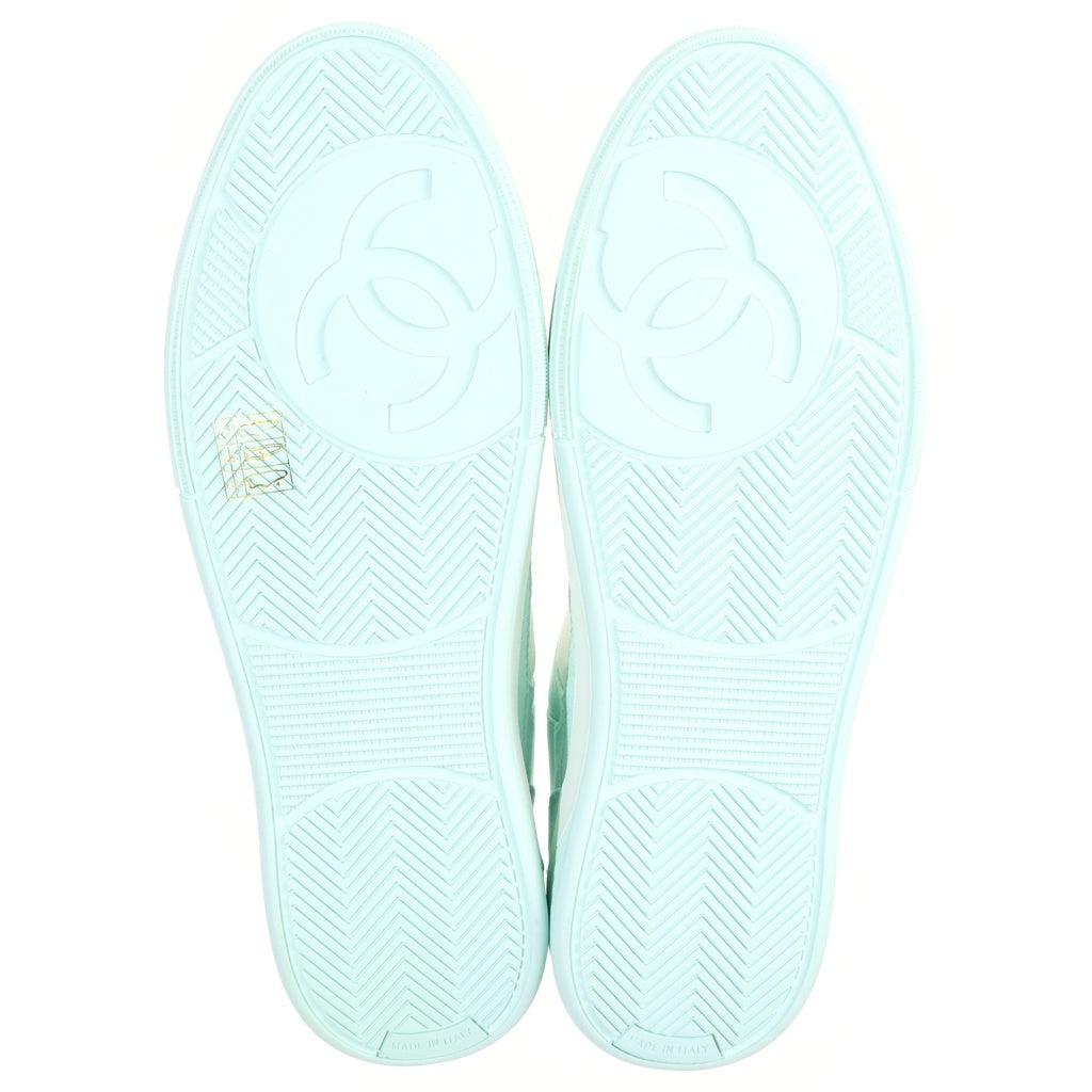 CHANEL(シャネル) 24C Cruise クルーズ キャンバス ローカットスニーカー グリーン G45354