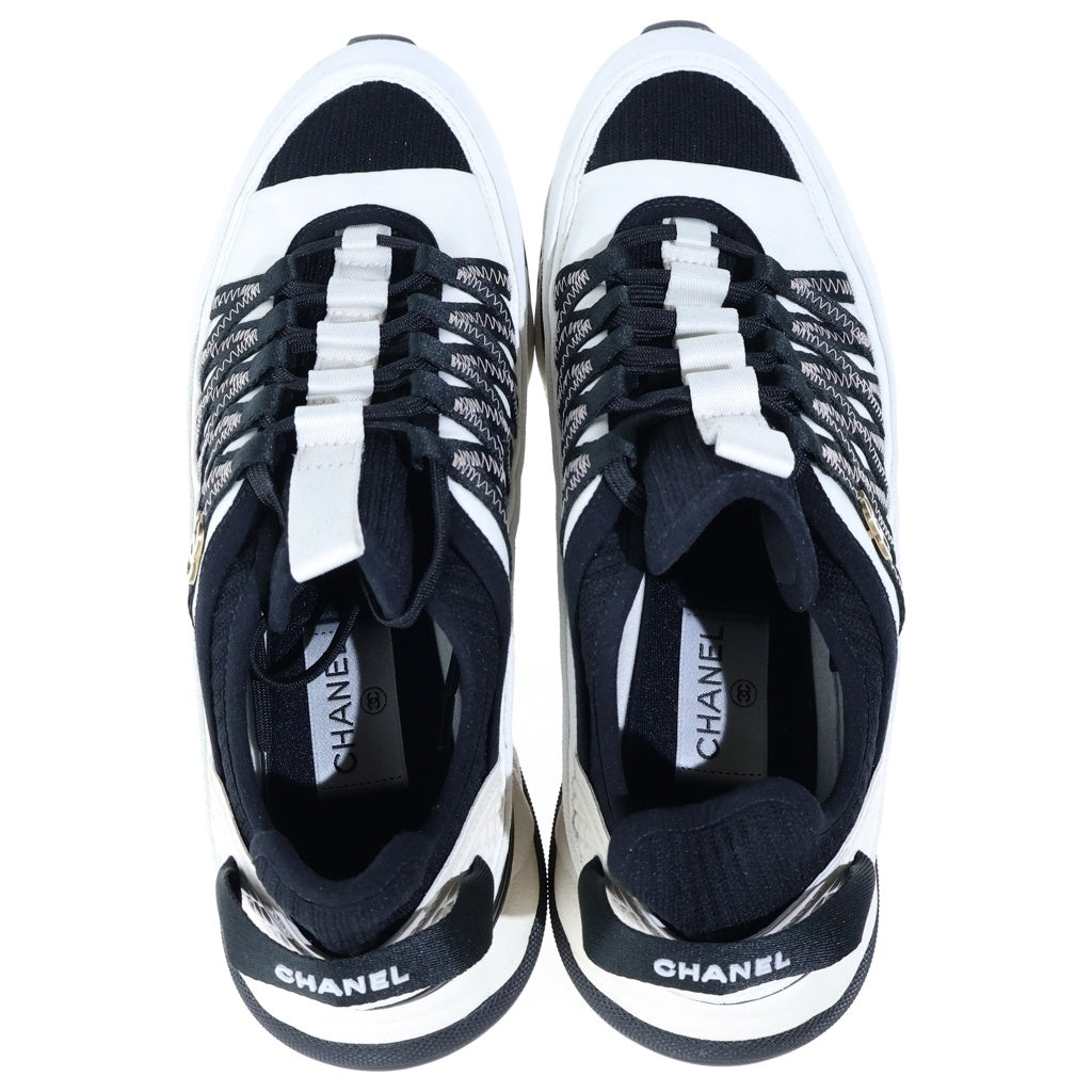 CHANEL(シャネル) 25SS ココマーク スピンドル パブリック ローカットスニーカー ブラック/ホワイト G46261