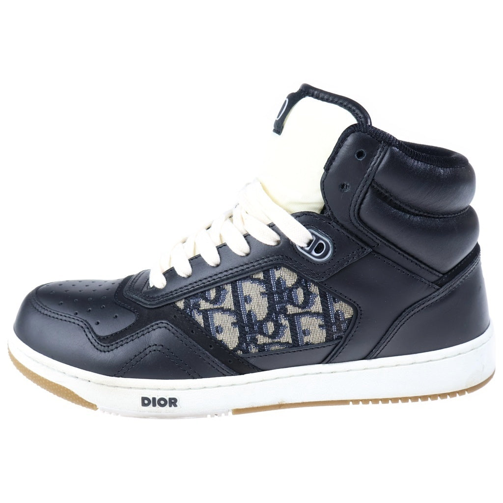 Christian Dior(クリスチャンディオール) B27 ロゴ総柄 ハイカットスニーカー ブラック