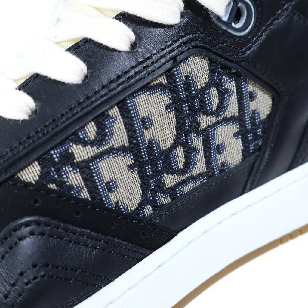 Christian Dior(クリスチャンディオール) B27 ロゴ総柄 ハイカットスニーカー ブラック