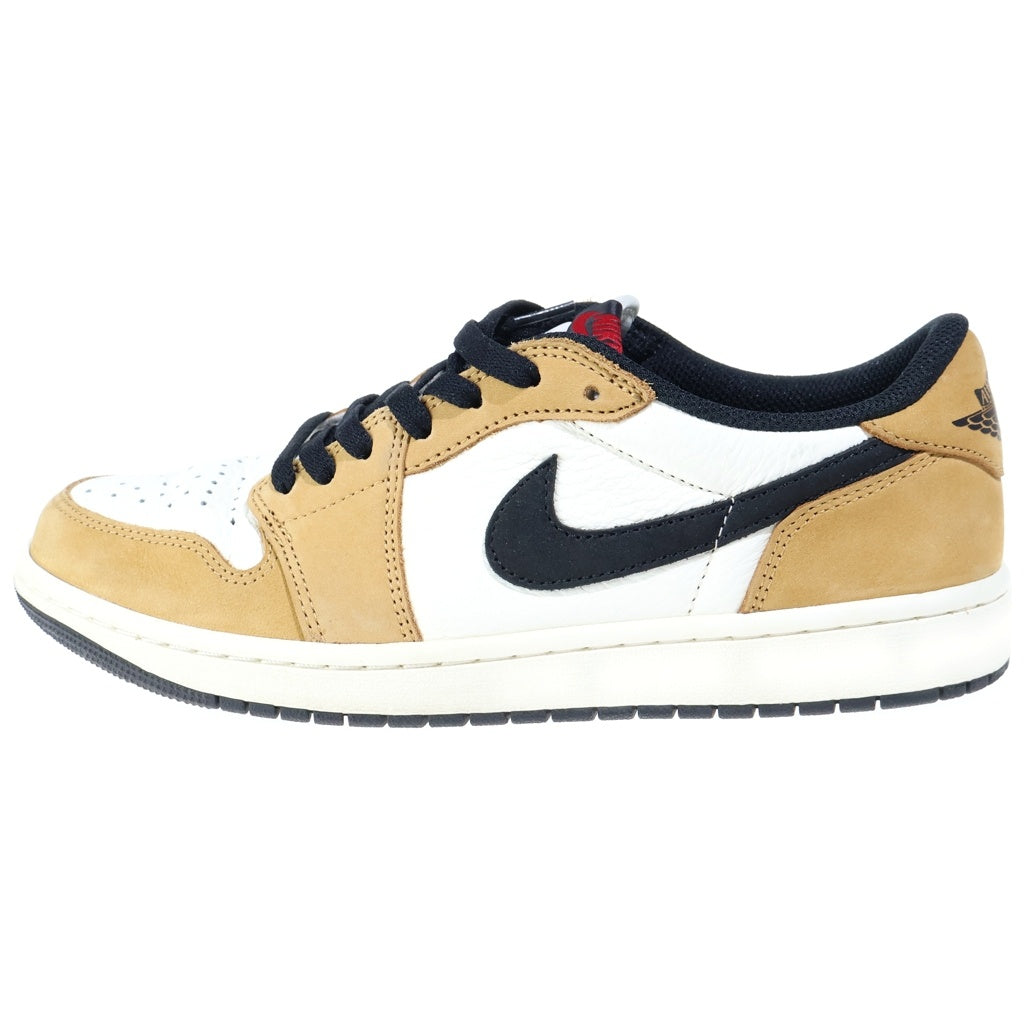 NIKE(ナイキ) Air Jordan 1 Low Rookie of the Year Sail and Golden Harvest エアジョーダン1 ロー OG ルーキーオブザイヤー セイルアンドゴールド ローカットスニーカー US9.5/27.5cm CZ0790-107