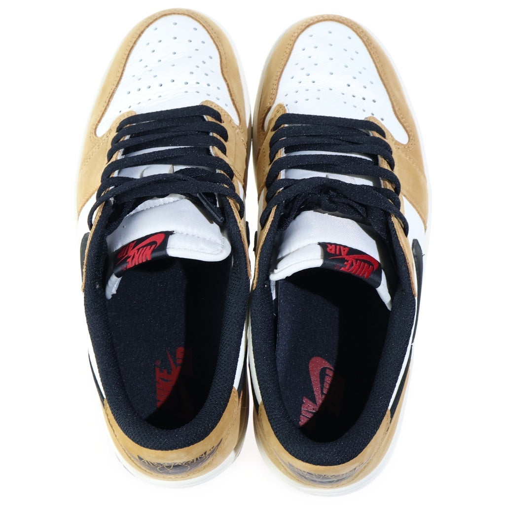 NIKE(ナイキ) Air Jordan 1 Low Rookie of the Year Sail and Golden Harvest エアジョーダン1 ロー OG ルーキーオブザイヤー セイルアンドゴールド ローカットスニーカー US9.5/27.5cm CZ0790-107