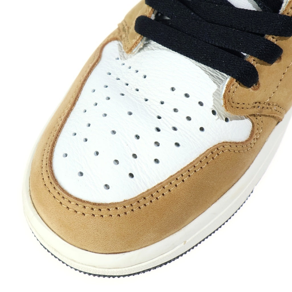 NIKE(ナイキ) Air Jordan 1 Low Rookie of the Year Sail and Golden Harvest エアジョーダン1 ロー OG ルーキーオブザイヤー セイルアンドゴールド ローカットスニーカー US9.5/27.5cm CZ0790-107