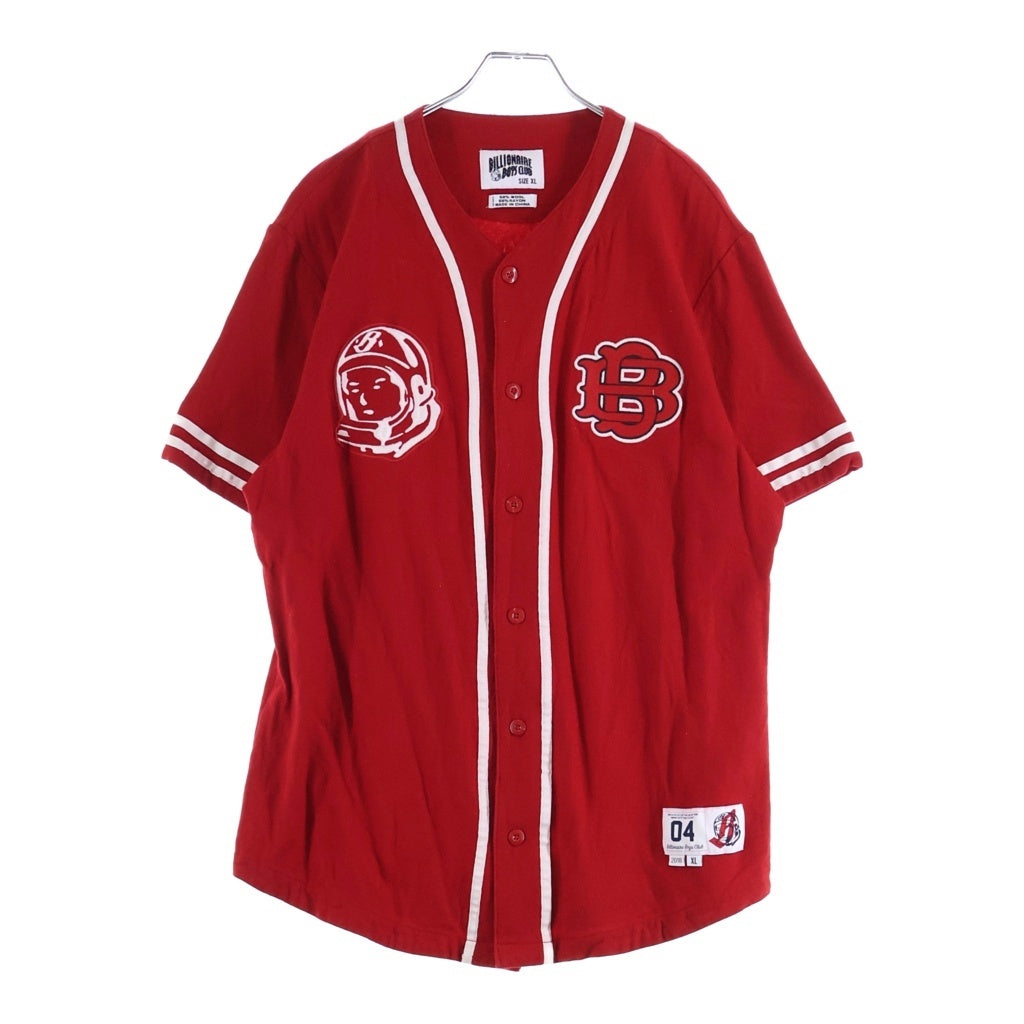 BILLIONAIRE BOYS CLUB(ビリオネアボーイズクラブ) BB Cadet Baseball Jersey BBロゴパッチ ベースボール ジャージ レッド