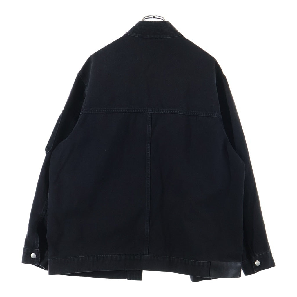 AMBUSH(アンブッシュ) KIMONO DENIM JACKET 着物 ボタンレス デニム ジャケット ブラック