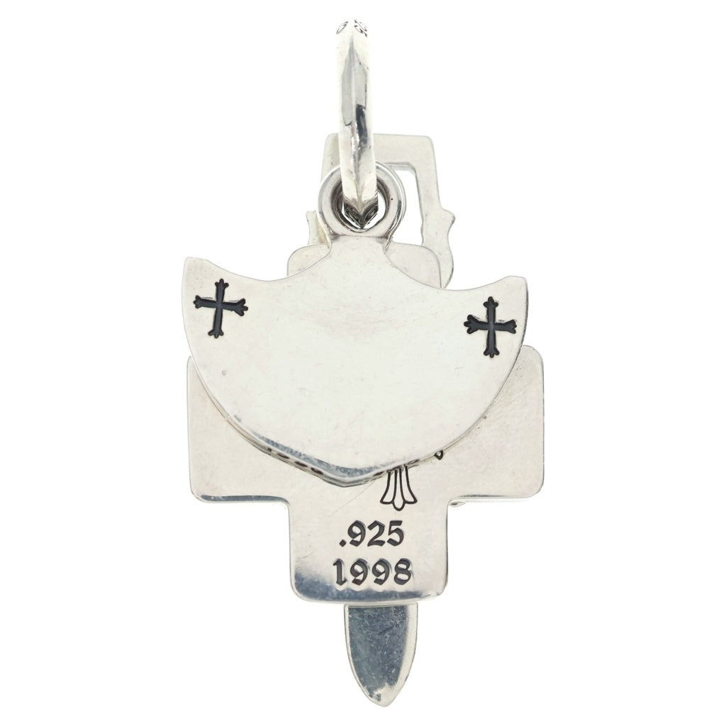 CHROME HEARTS(クロムハーツ) 3TRINKETS withOring P/DIA 3トリンケッツ オーリング PAVEダイヤ ネックレス ペンダントトップ シルバー