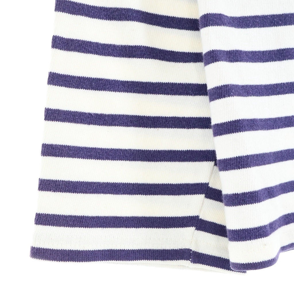SAINT JAMES(セントジェームス) OLD OUESSAINT TAG Border L/S Tee オールド ボーダー クルーネック 長袖Tシャツ カットソー ネイビー/ホワイト