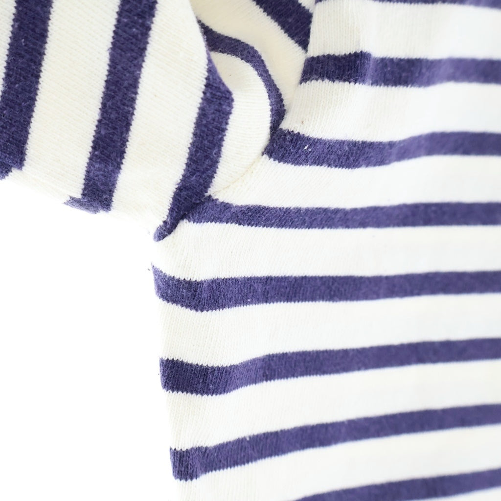SAINT JAMES(セントジェームス) OLD OUESSAINT TAG Border L/S Tee オールド ボーダー クルーネック 長袖Tシャツ カットソー ネイビー/ホワイト