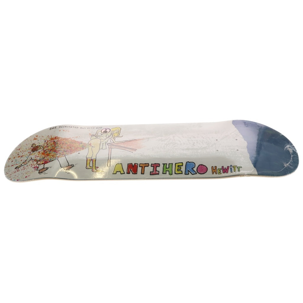 NO BRAND(ノーブランド) ANTI HERO SKEATBOARD(アンタイヒーロースケートボード) Porous Guest Hewitt Skateboard Deck ポーラス・ゲスト・ヒューイット スケートボード デッキ ホワイト