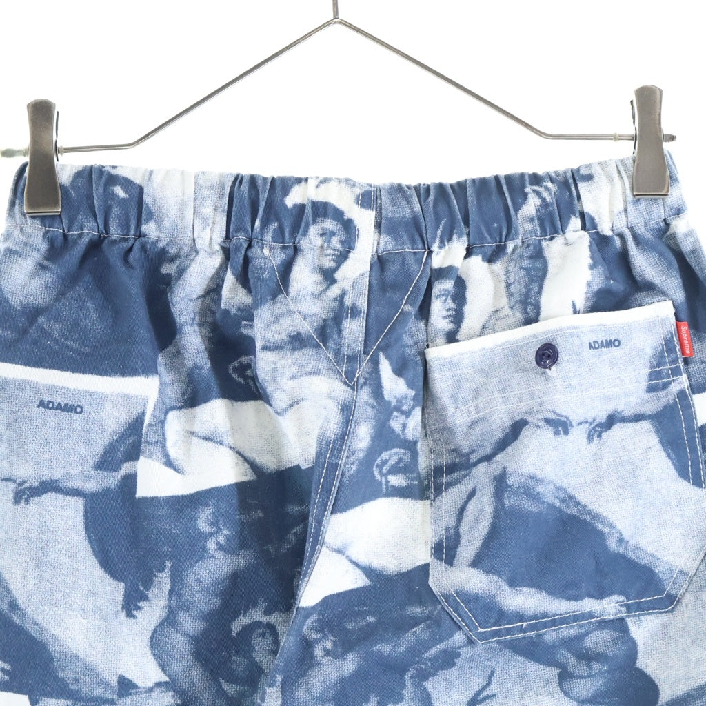 SUPREME(シュプリーム) 17AW Michelangelo Pant ミケランジェロアートプリントロングパンツ ブルー