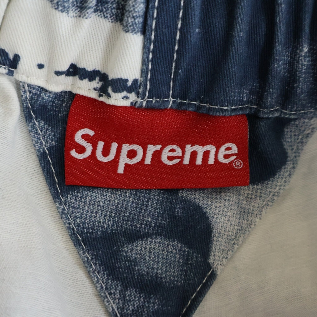 SUPREME(シュプリーム) 17AW Michelangelo Pant ミケランジェロアートプリントロングパンツ ブルー
