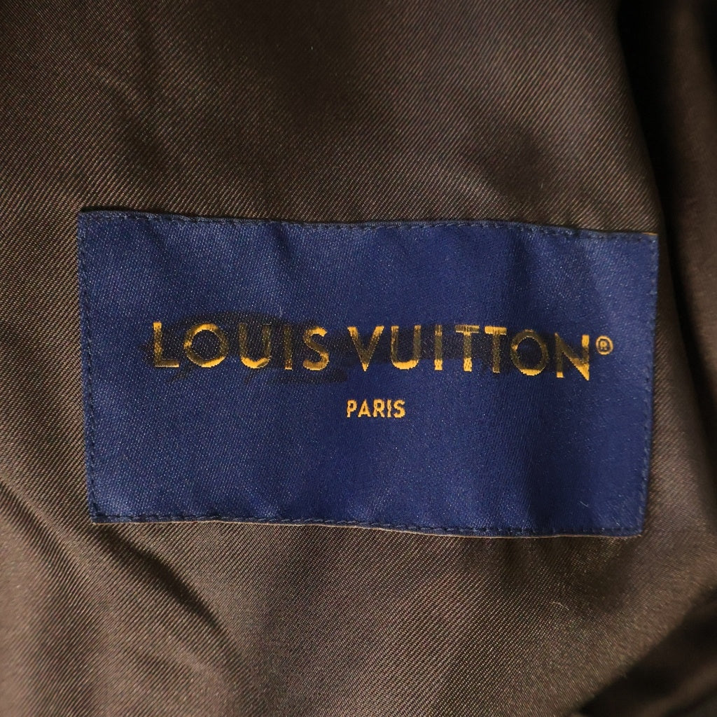 LOUIS VUITTON(ルイヴィトン) 24AW PIXEL CAMO CALF LEATHER TRACKER JACKET ピクセルカモカーブレザートラッカージャケット ブラウン