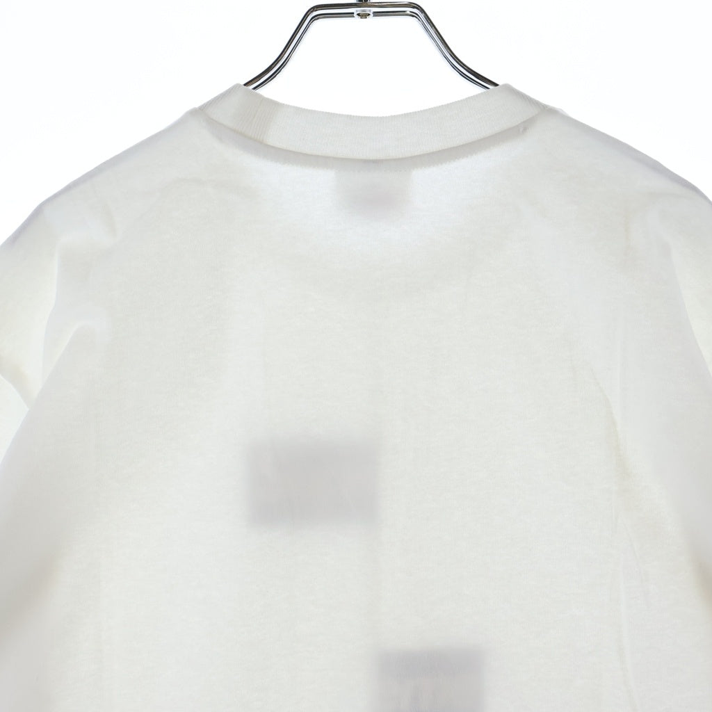 SUPREME(シュプリーム) 18AW ×COMME des GARCONS SHIRT Split Box Logo Tee コムデギャルソンシャツ スプリットボックスロゴ フロントプリント 半袖Tシャツ カットソー ホワイト