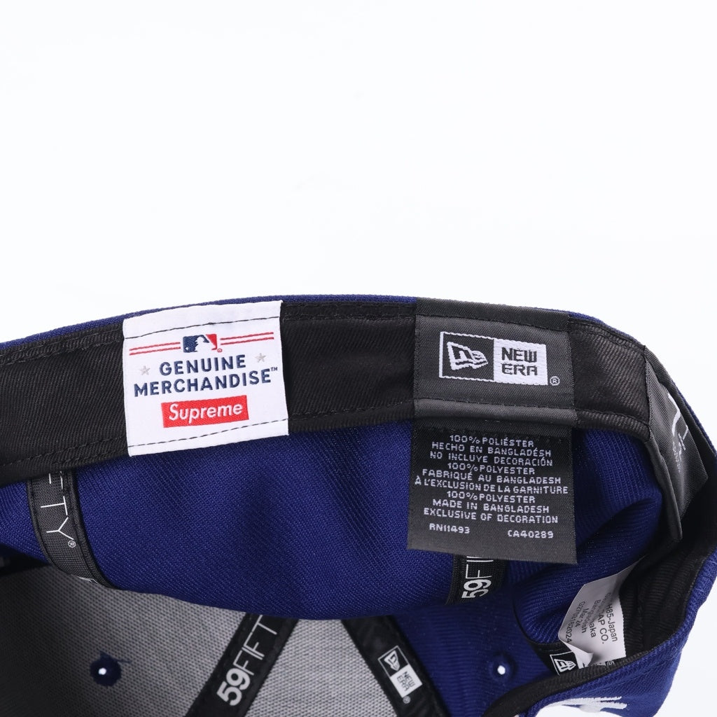 SUPREME(シュプリーム) 24SS MLB Teams Box Logo New Era エムエルビーチームズ ボックスロゴ ニューエラ 6パネル ベースボールキャップ ブルー
