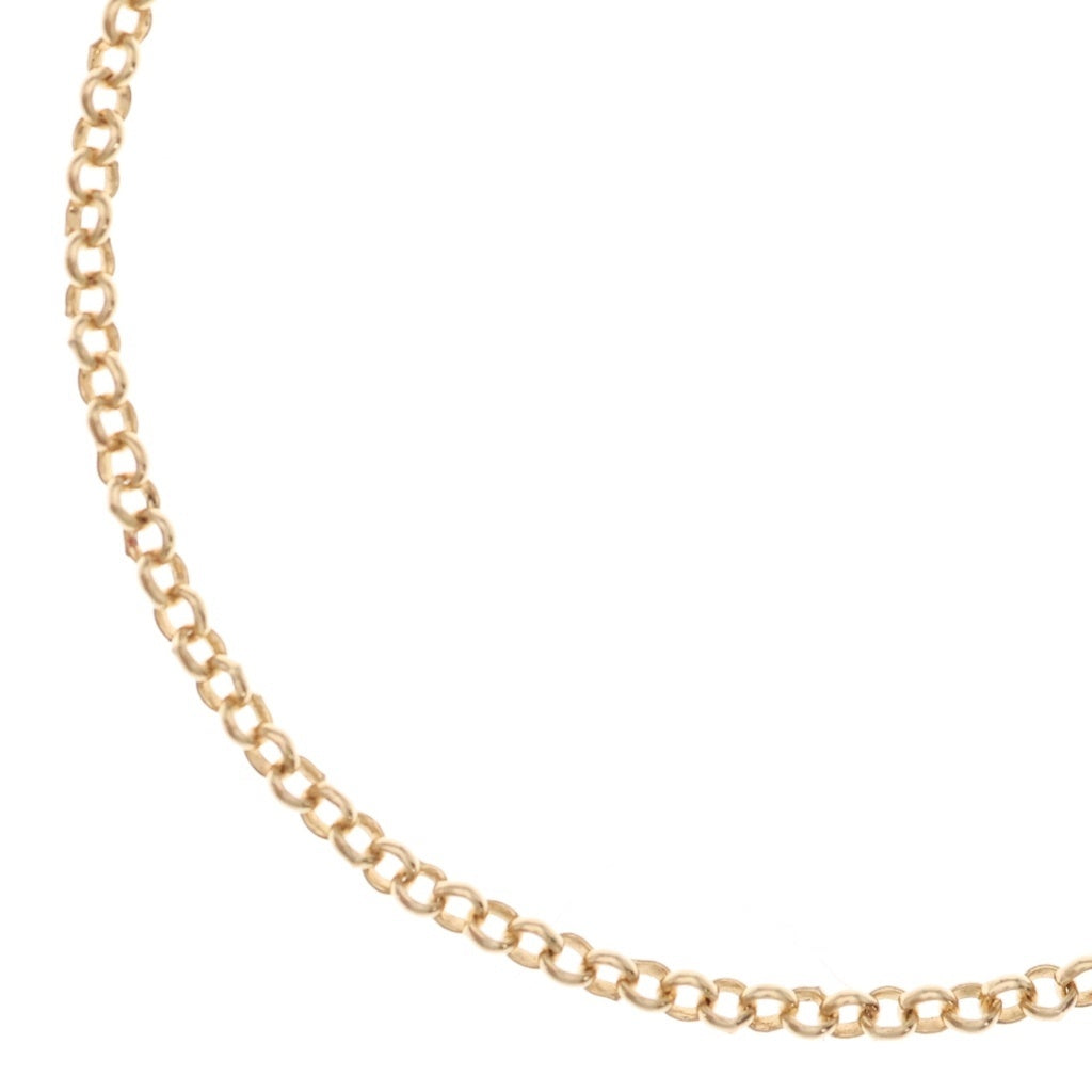 CHROME HEARTS(クロムハーツ) 22K NECKCHAIN R20 ロールチェーンネックレス 20inch ゴールド BCA011