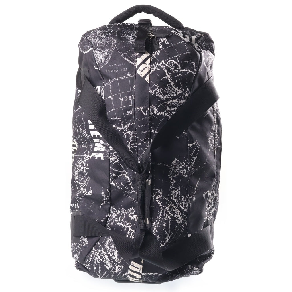 SUPREME(シュプリーム) 12SS ×The North Face Wayfinder Rolling Bag ザ ノース フェイス ワイファインダーローリング バック マップ柄 ロゴプリント トラベルバック キャリーバッグ ブラック