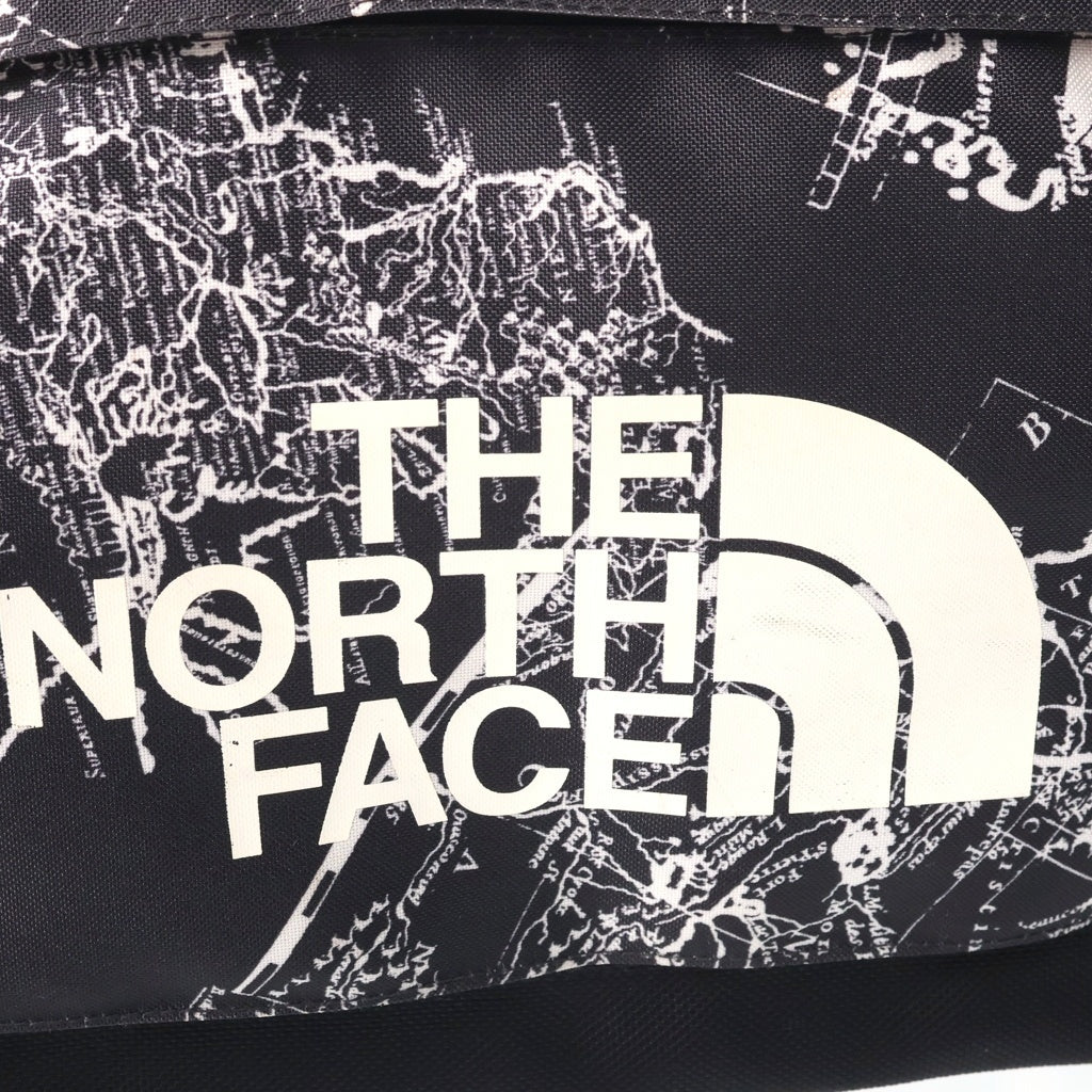 SUPREME(シュプリーム) 12SS ×The North Face Wayfinder Rolling Bag ザ ノース フェイス ワイファインダーローリング バック マップ柄 ロゴプリント トラベルバック キャリーバッグ ブラック