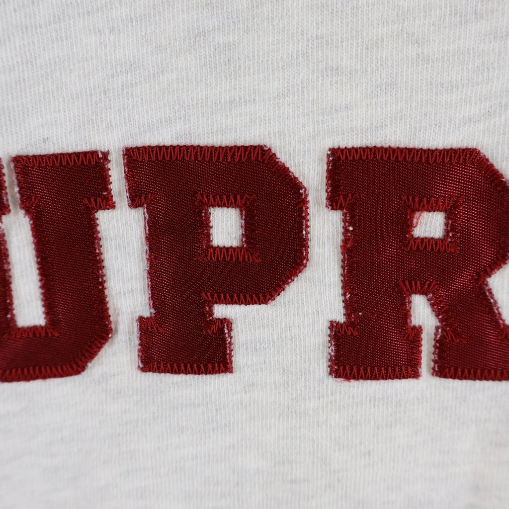 SUPREME(シュプリーム) 初期タグ Collegiate S/S Top カレジエイト フロントロゴ刺繍 半袖Tシャツ ホワイト
