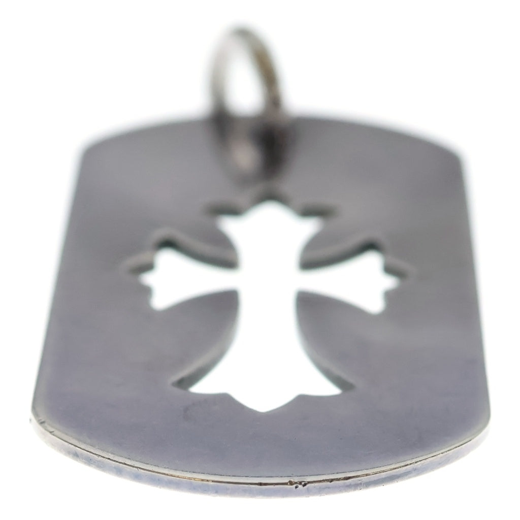 CHROME HEARTS(クロムハーツ) D TAG LRG CO CRS カットアウトクロスドッグタグ ラージ ペンダントトップ シルバー BCA239