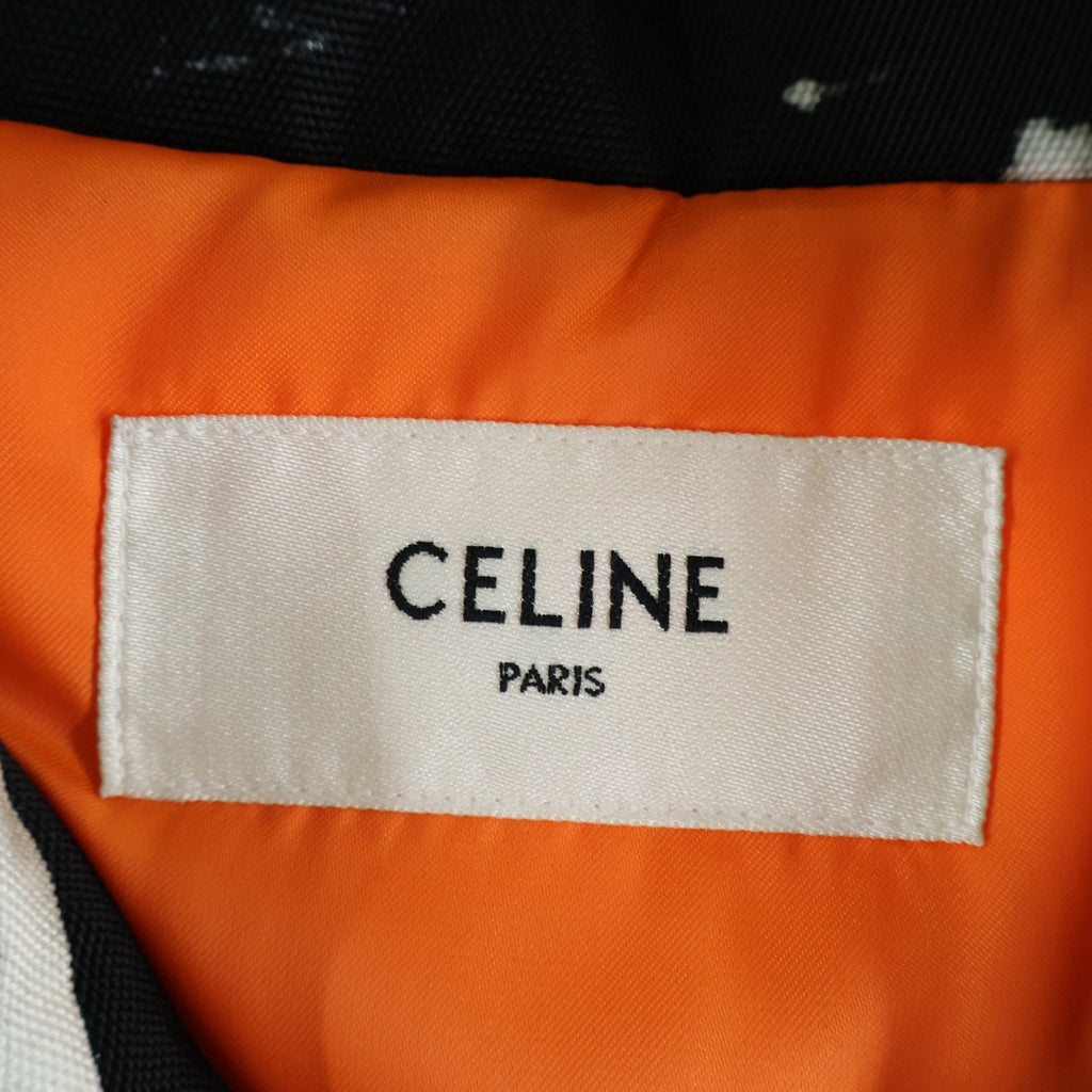 CELINE(セリーヌ) タイダイ ナイロン ボンバージャケット ブラック/ホワイト 2W719839S 2V74G650D