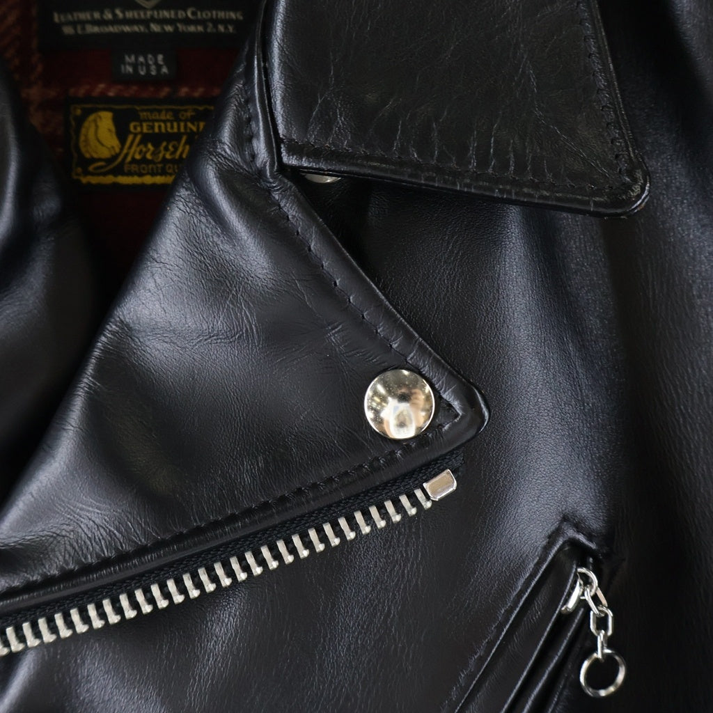 SCHOTT(ショット) スペシャルホースハイドワンスター ダブルライダース レザージャケット ブラック 613SJH