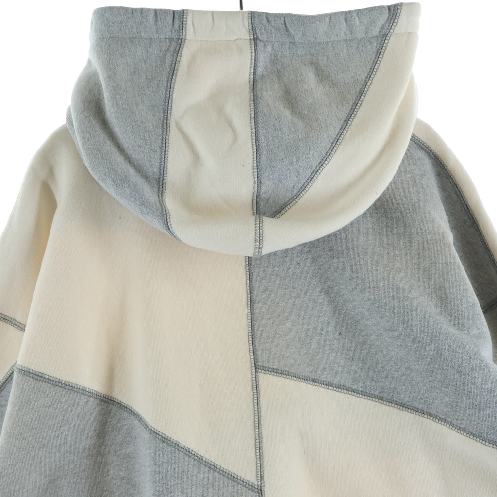 SUPREME(シュプリーム) 20AW Pactchwork Hooded Sweatshirt パッチワークフーデッドスウェットシャツ プルオーバーパーカー フーディー ホワイト/グレー