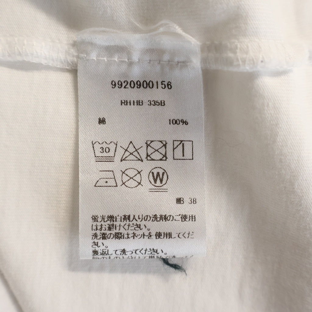 HOORSENBUHS(ホーセンブース) Logo Cotton Tee バックラバーロゴ クルーネック 半袖Tシャツ カットソー ホワイト 9920900156