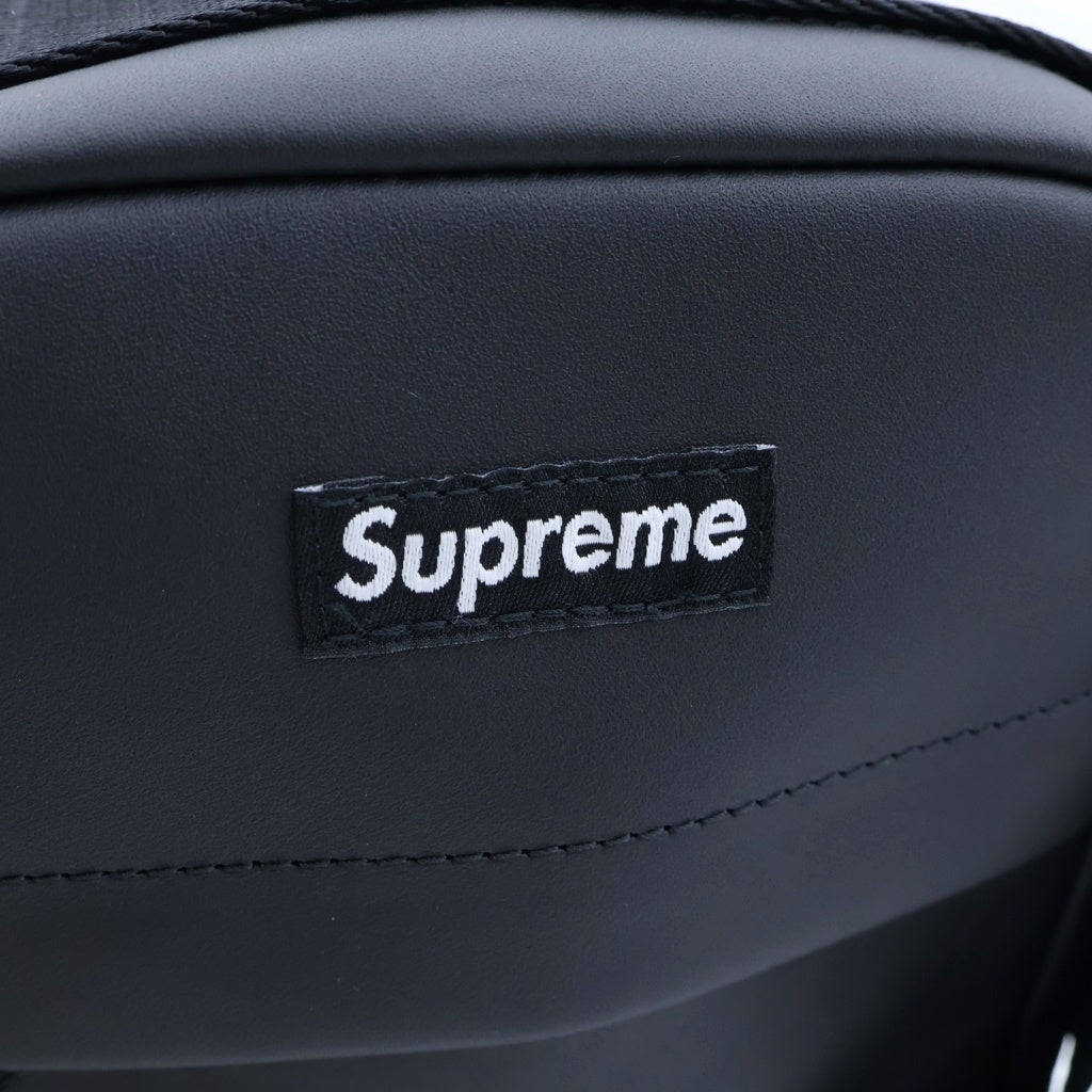 SUPREME(シュプリーム) 23AW Leather shoulder Bag レザーバッグ ブラック