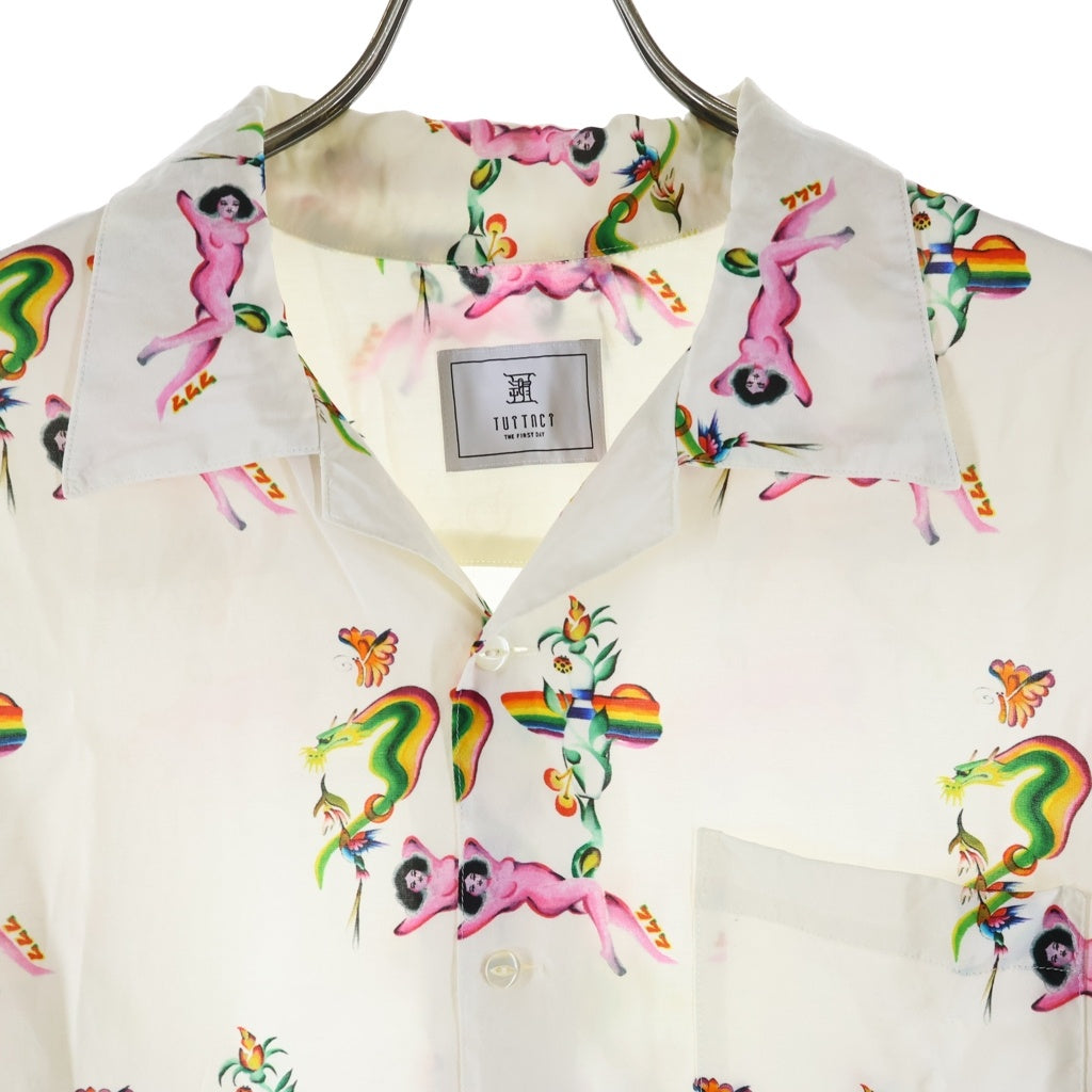NO BRAND(ノーブランド) TUITACI(ツイタチ) 24AW RED LIGHT ALOHA SHIRTS レッドライトアロハ 半袖Tシャツ マルチ T24AW-SH03