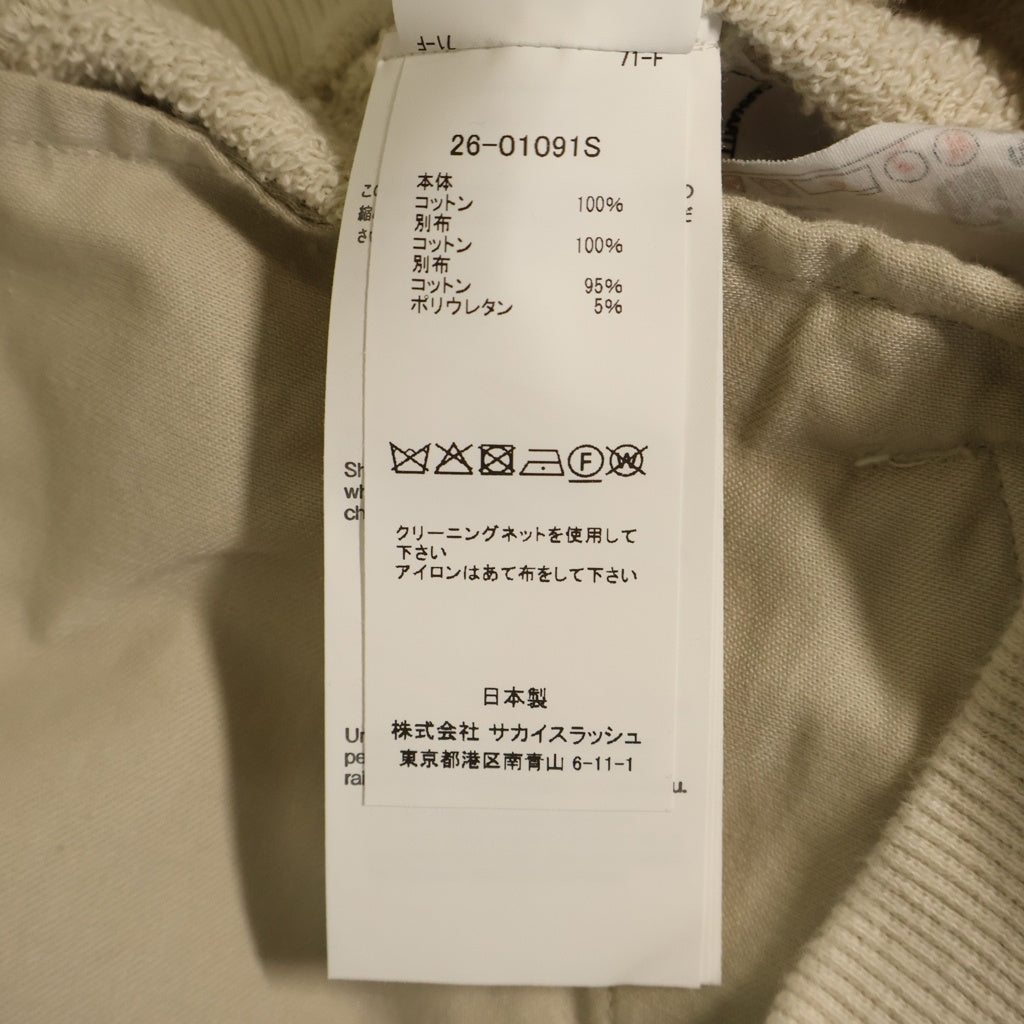 Sacai(サカイ) 26SS ×Carhartt WIP Cotton Jersey Hoodie カーハート コットンジャージーフーディー ジップアップパーカー グレー 26-01091S