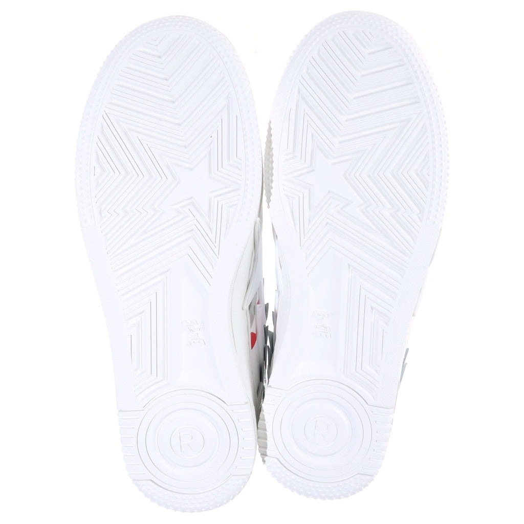A BATHING APE(アベイシングエイプ) BAPE STA ベイプスタ OS #1 パテントレザー ローカットスニーカー ホワイト US11/29cm 1M80191309