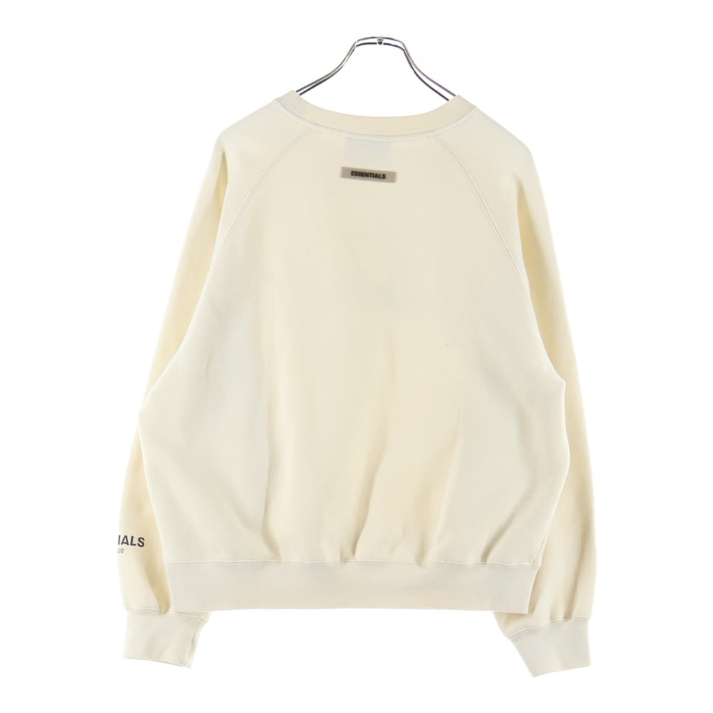 FEAR OF GOD ESSENTIALS(フィアオブゴッド エッセンシャルズ) フロントラバーロゴプリント クルーネック スウェット トレーナー イエロー