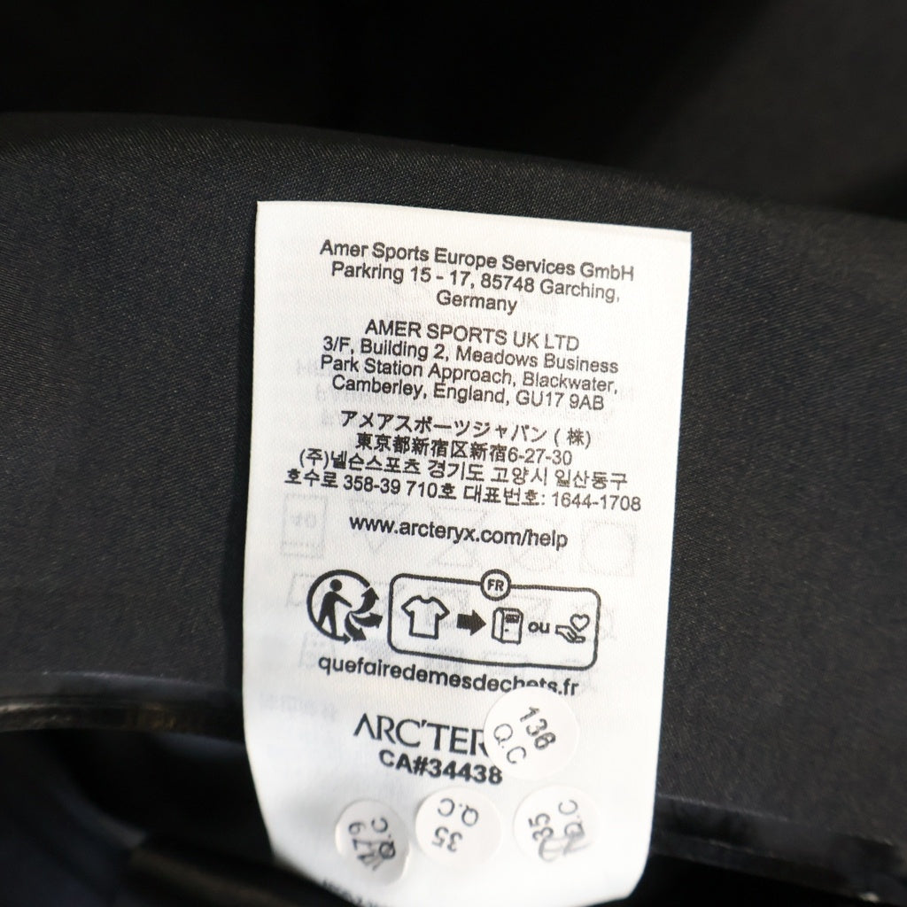 ARC'TERYX(アークテリクス) Beta Jacket ベータ ロゴ刺繍 ゴアテックス マウンテンパーカー ジャケット ブラック X00001000402
