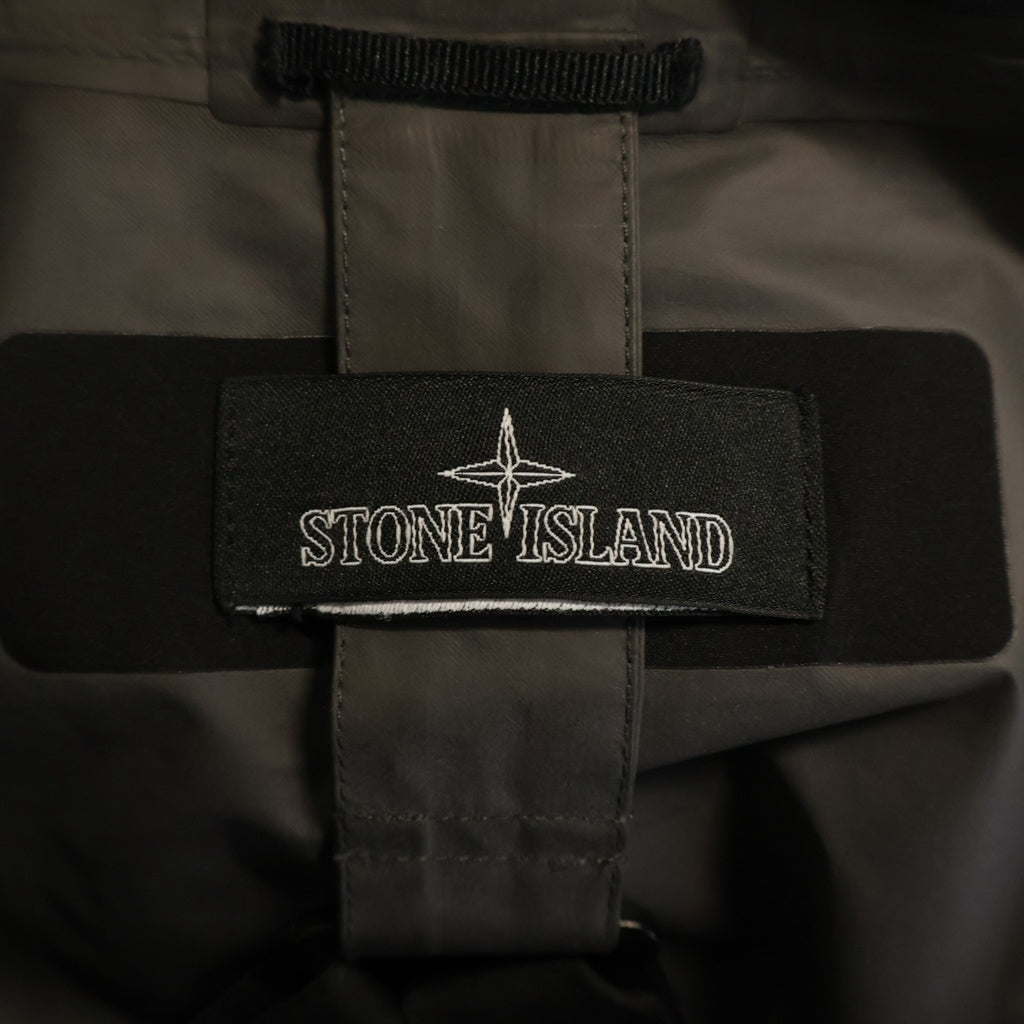 STONE ISLAND(ストーンアイランド) 20AW Shadow Project GORE-TEX シャドウ プロジェクト ゴアテックス ロゴパッチ サイドジップ ナイロン マウンテンパーカー ジャケット ブラック