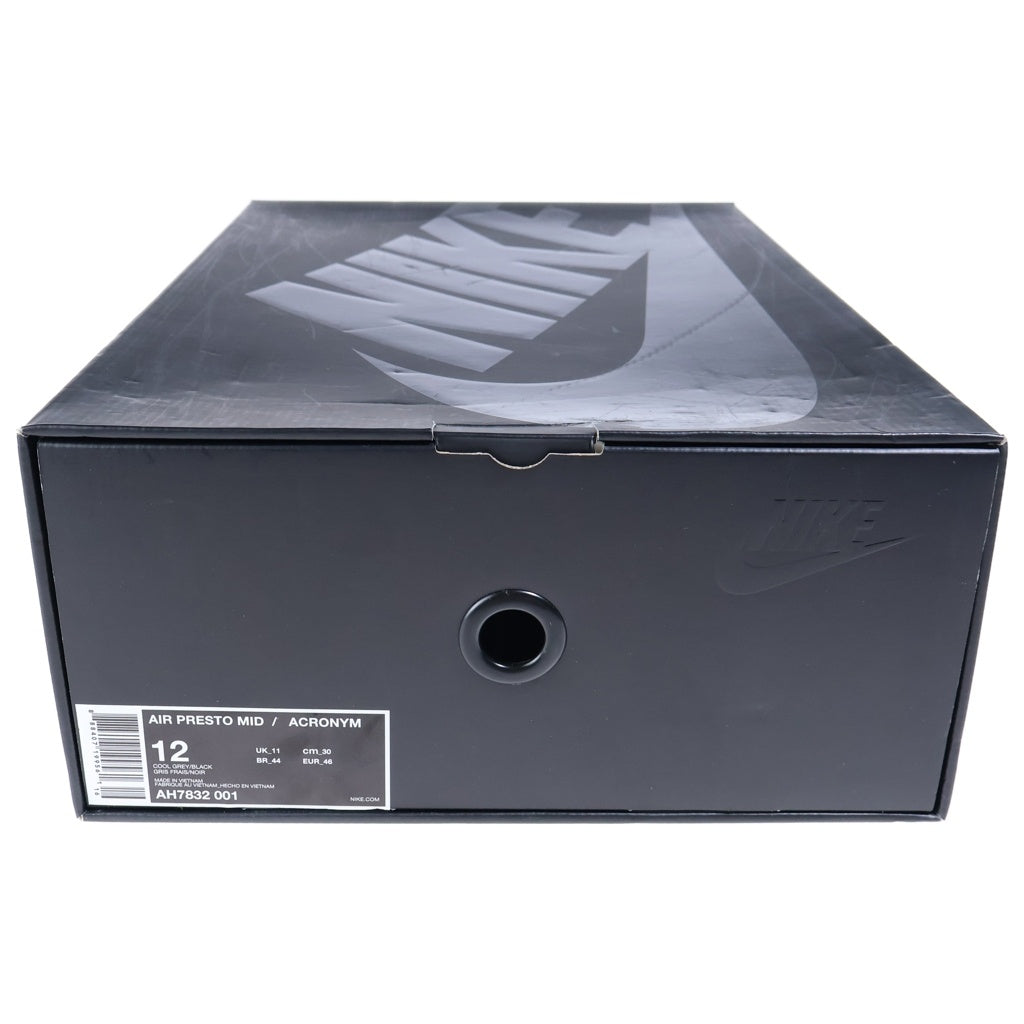 NIKE(ナイキ) ×ACRONYM Air Presto Mid アクロニウム エア プレスト ミッドカットスニーカー ブラック US12/30cm AH7832-001