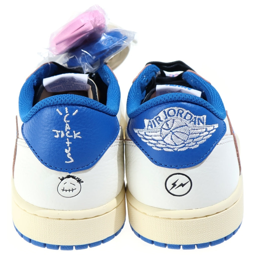 NIKE(ナイキ) ×TRAVIS SCOTT ×FRAGMENT DESIGN AIR JORDAN1 LOW OG SP トラヴィススコット フラグメントデザイン エアジョーダン1 ローカットスニーカー ホワイト US9.5/27.5cm DM7866-104