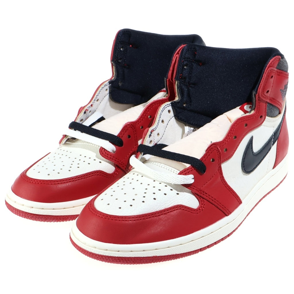 NIKE(ナイキ) AIR JORDAN 1 HIGH OG CHICAGO LOST & FOUND エアジョーダン1 ハイ ロスト アンド ファウンド ハイカットスニーカー レッド/ホワイト US9.5/27.5cm DZ5485-612